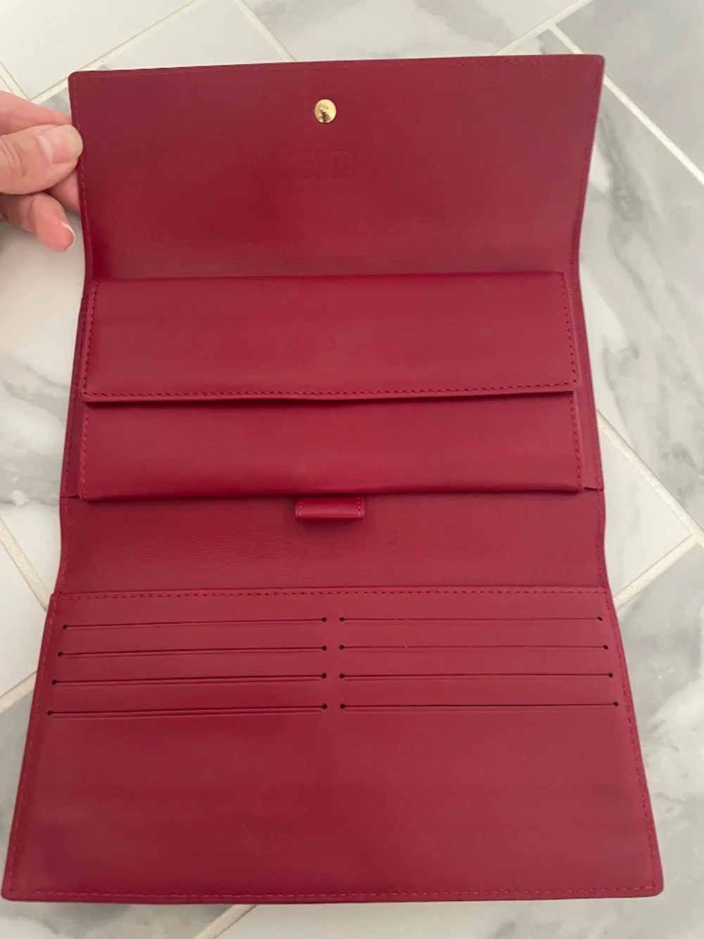 Louis Vuitton Vernis Wallet red patent leather-never used
